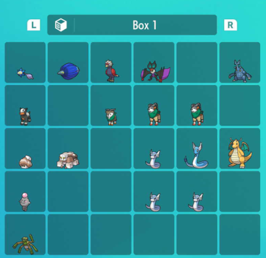 Karma45279397's tweet photo. #ShinyPokemon everything I've gotten so far. 8 shiny dratini, two skiddo, one gogoat, one houndour, two nacli and one spoint all in the last 5 hours all full shiny charm odds apart from all the dratini and two of the skiddo which were outbreak hunts https://t.co/Y2eoEVqhUW