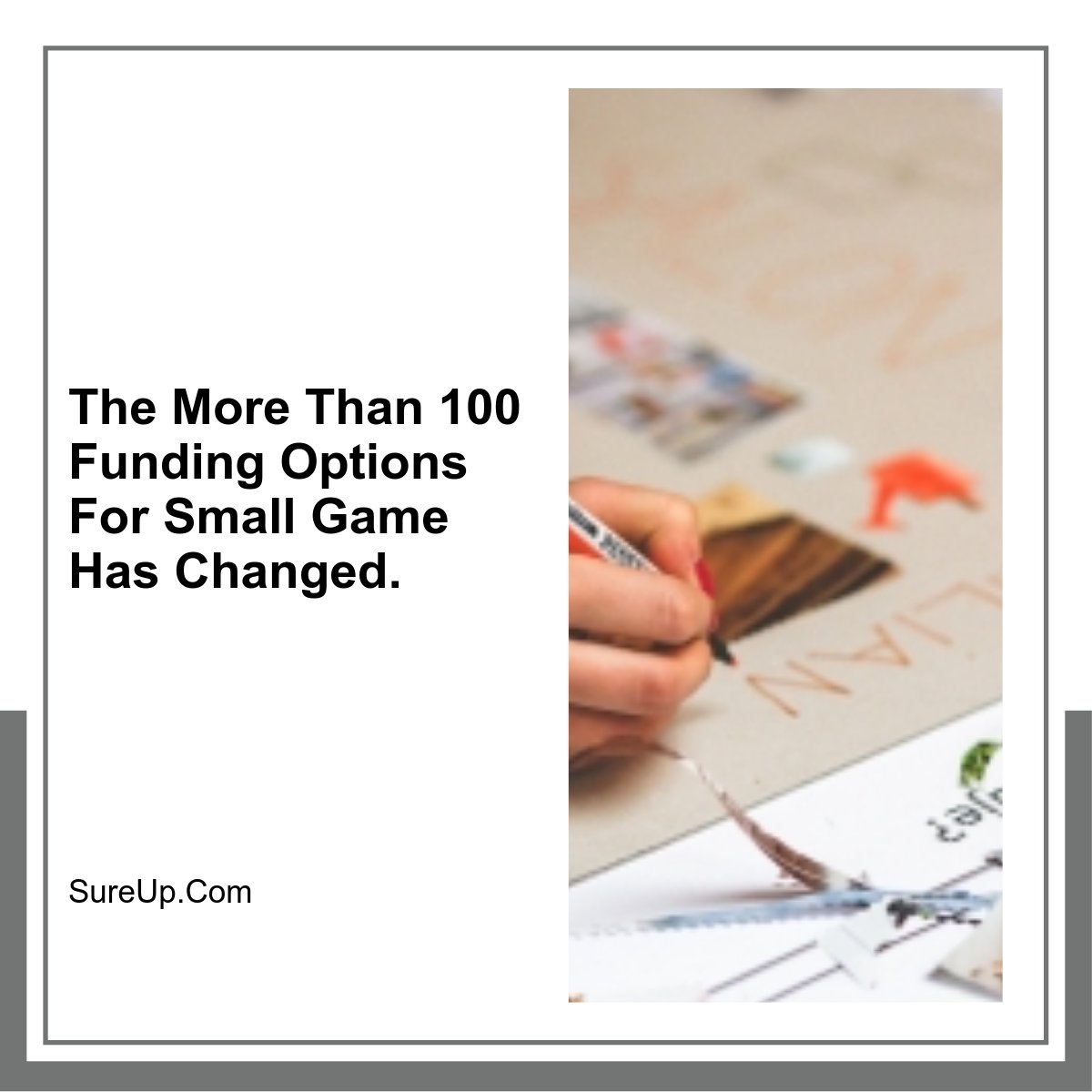 More than 100 funding options for small business.  SureUp.com can help you improve the financial outlook of your business.