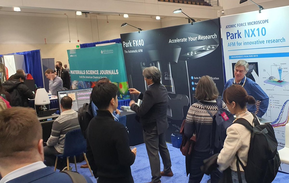 Park_Systems's tweet photo. See Park #FX40 AFM in action at #MRSfall booth #310 and take your copy of our 2023 โArt from the Nanoscaleโ calendar home.
Learn more on the nextgen automation for nanoresearch: https://t.co/mZT8iiNZ1H
ย
ย #AFM #microscopy #materialsscience #mrsfall2022 #F22mrs
ย
@Materials_MRS https://t.co/sKupVElvIp