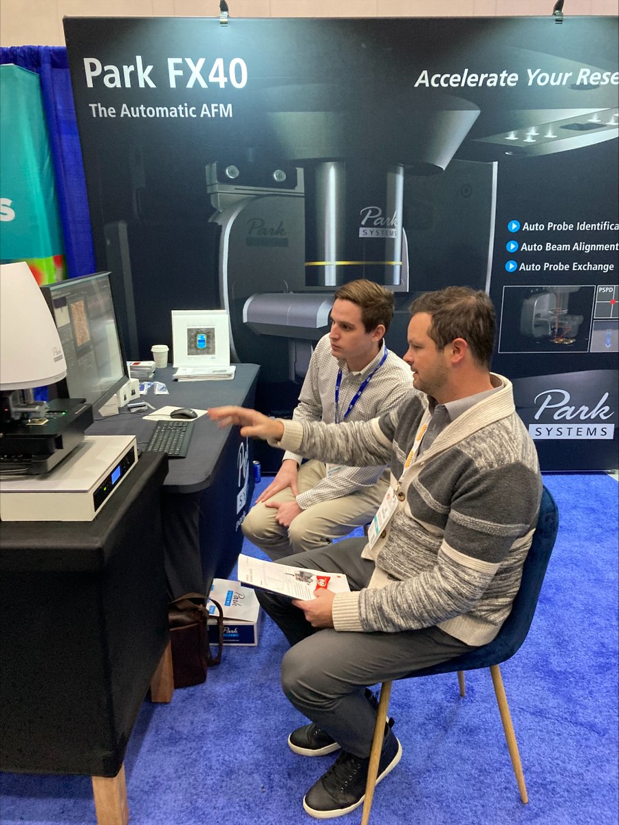 Park_Systems's tweet photo. See Park #FX40 AFM in action at #MRSfall booth #310 and take your copy of our 2023 โArt from the Nanoscaleโ calendar home.
Learn more on the nextgen automation for nanoresearch: https://t.co/mZT8iiNZ1H
ย
ย #AFM #microscopy #materialsscience #mrsfall2022 #F22mrs
ย
@Materials_MRS https://t.co/sKupVElvIp