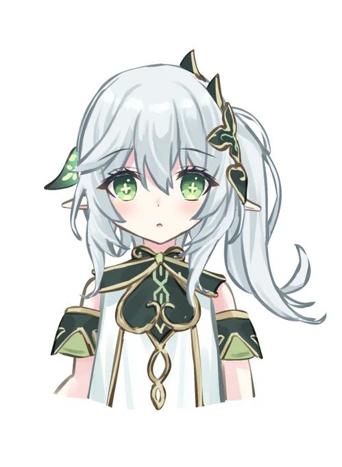 配信で描いてた原神のナヒーダちゃん! 