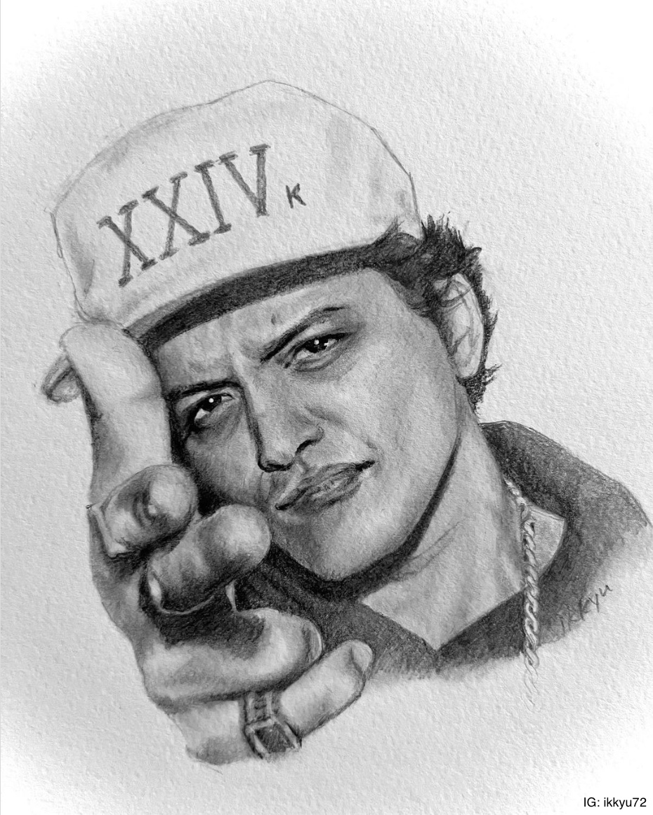 brunoinspiredit's tweet photo. Pencil drawing #BrunoMars #XXIVkMagic IG: ikkyu72 https://t.co/D0HLFWqGPj
