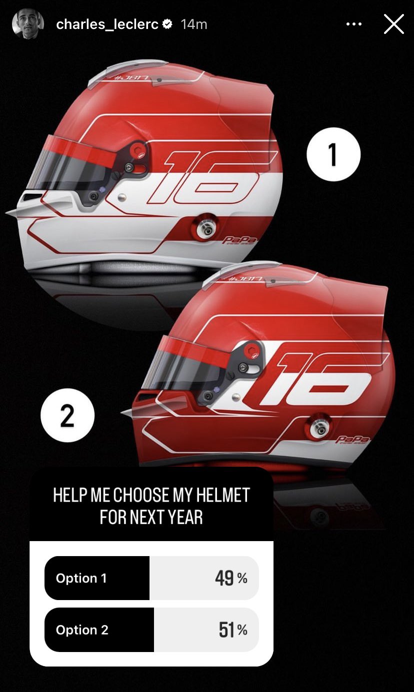 charles-leclerc-opens-poll-to-pick-2023-ferrari-f1-helmet