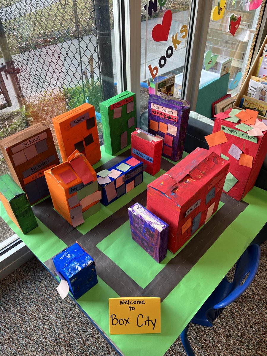 Our pre-k box city is complete!
<a href="/WalnutCreekES/">Walnut Creek Elementary School</a> #TheCreekIsRising