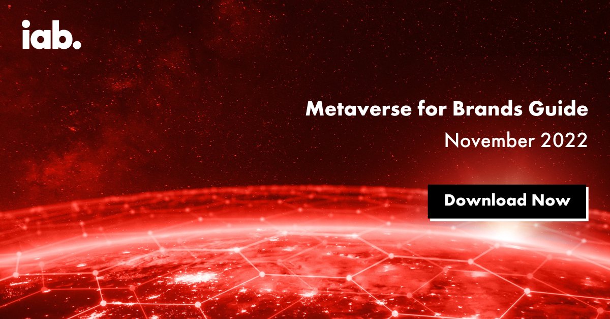 The #metaverse market is expected to reach $800 billion by 2024 (<a href="/Bloomberg/">Bloomberg</a>). Is your #marketingstrategy ready? Download the Metaverse for Brands guide developed by #IAB's Experience Center to learn about new brand opportunities &amp; defining success: bit.ly/3ESTzbs