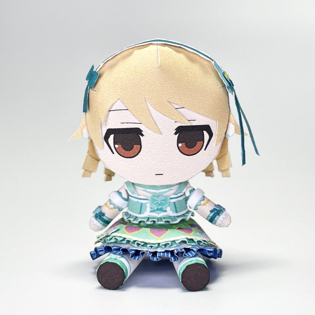 森久保乃々 「今月の作品は・ミニ ののぬい・ミニ 成宮由愛ちゃんでした〜#ペーパークラフト 」|ガーベラのイラスト