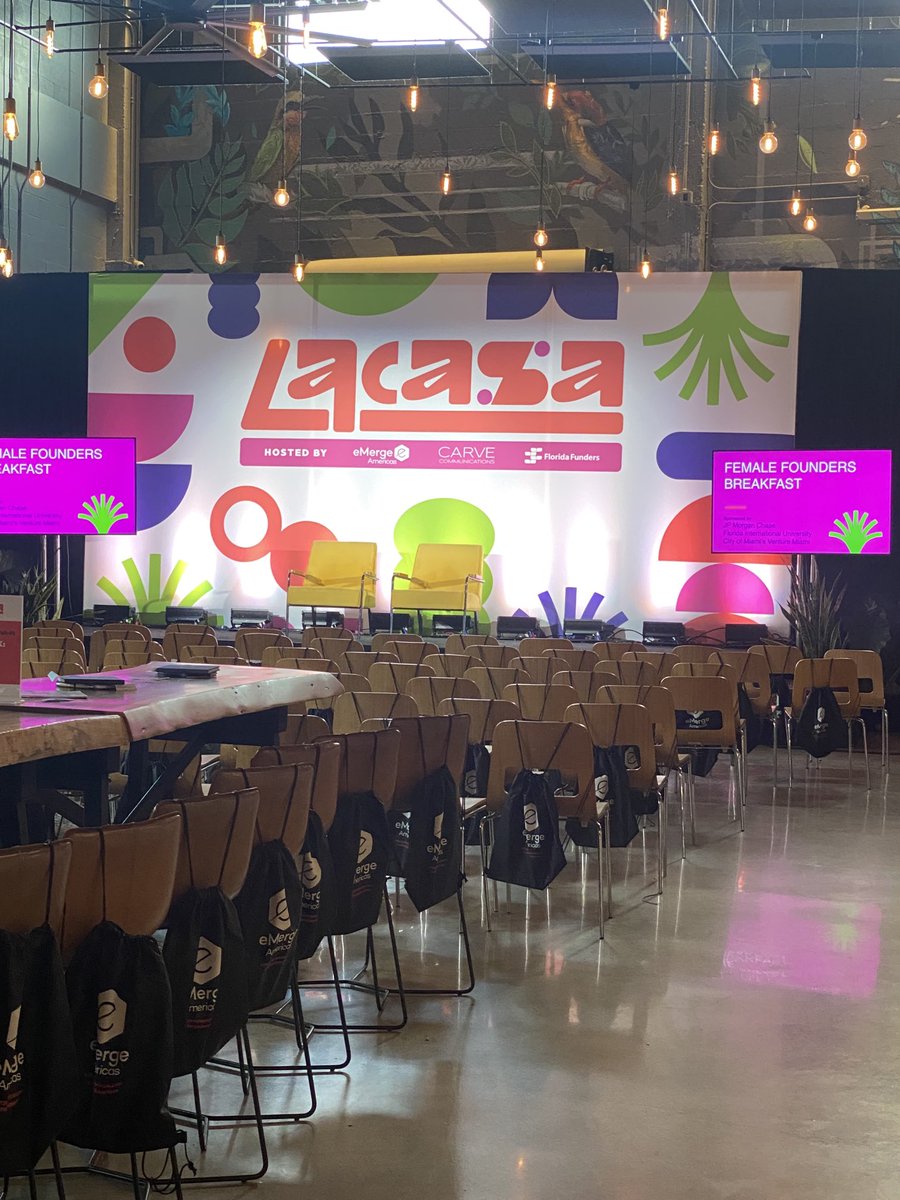 The calm before the storm. #lacasa2022 #miamitech ⁦<a href="/eMergeAmericas/">eMerge Americas</a>⁩ ⁦<a href="/carvecomms/">Carve Communications</a>⁩ #techbaselweek