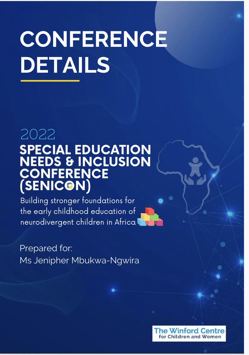 JenipherNgwira's tweet photo. Very excited to attend and present at this year’s SENICON Conference from 1st to 2nd December ⁦@achimika⁩ ⁦@basirat_rshuaib⁩ ⁦@plynch115⁩ https://t.co/XXLaSlZvqr