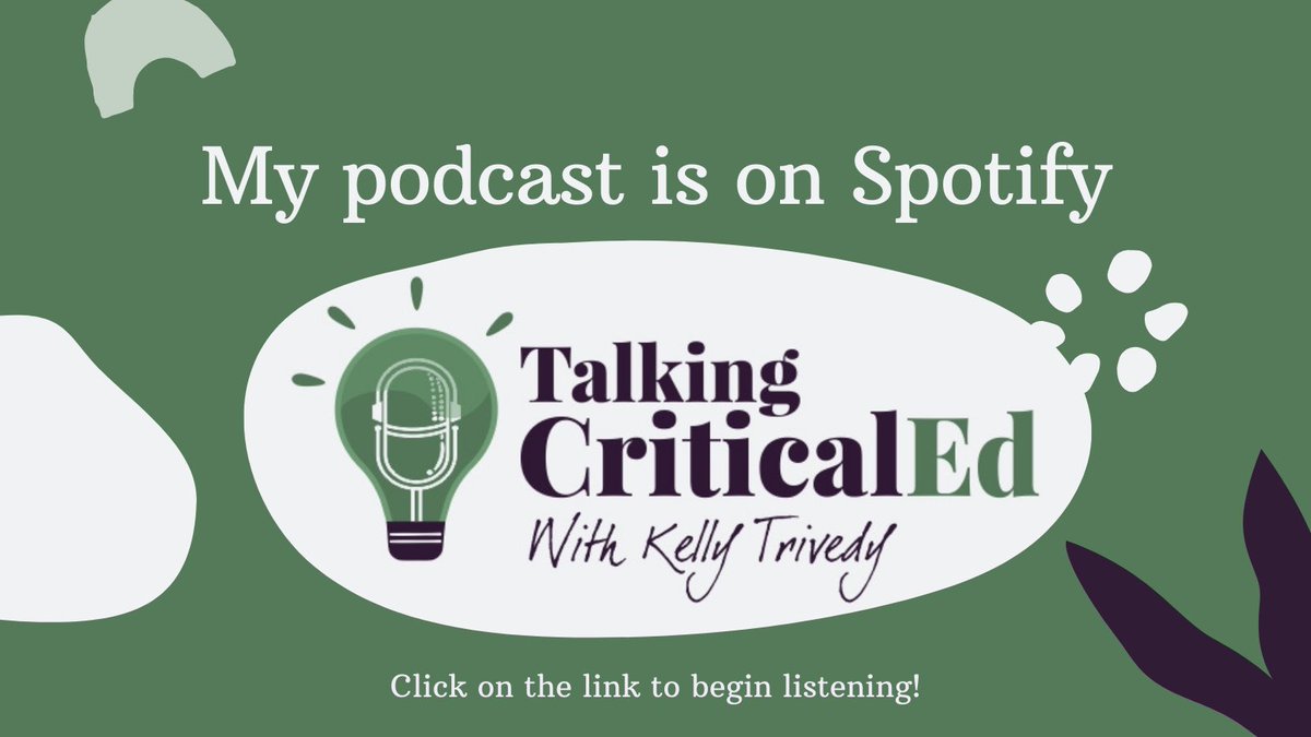 trivedUcation's tweet photo. 🎧 To all the #Spotify lovers, this one is for you!
🗣️ It’s been great speaking to so many of you on how you listen to #podcasts
▶️ Latest ep of #TalkingCriticalEd is out now!
➡️ https://t.co/8gRcZv3oGX
🗣️Spread the word
#skills #podcaster #highered #academia #academic #FE https://t.co/uETaVUOlx4