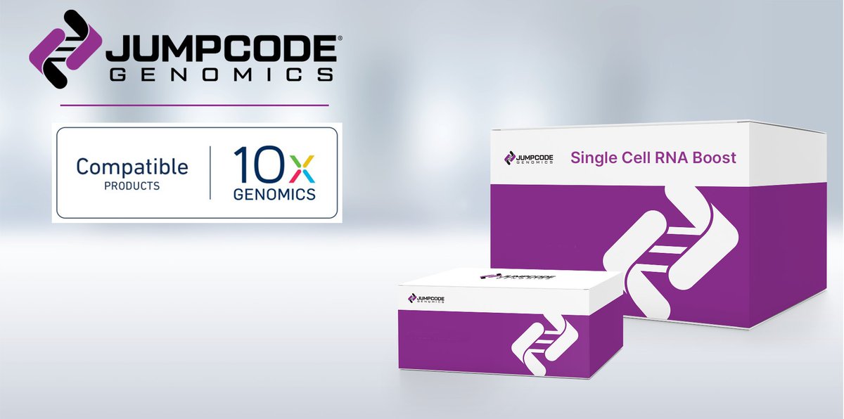 Excited to announce a partnership with <a href="/10xGenomics/">10x Genomics</a>  integrating Jumpcode Single Cell RNA Boost Kit with 10x Genomics Chromium Single Cell Gene Expression platform. Part of the Compatible Partner Program, the kit is verified with 10x Genomics’ workflows
jumpcodegenomics.com/company/news/j…