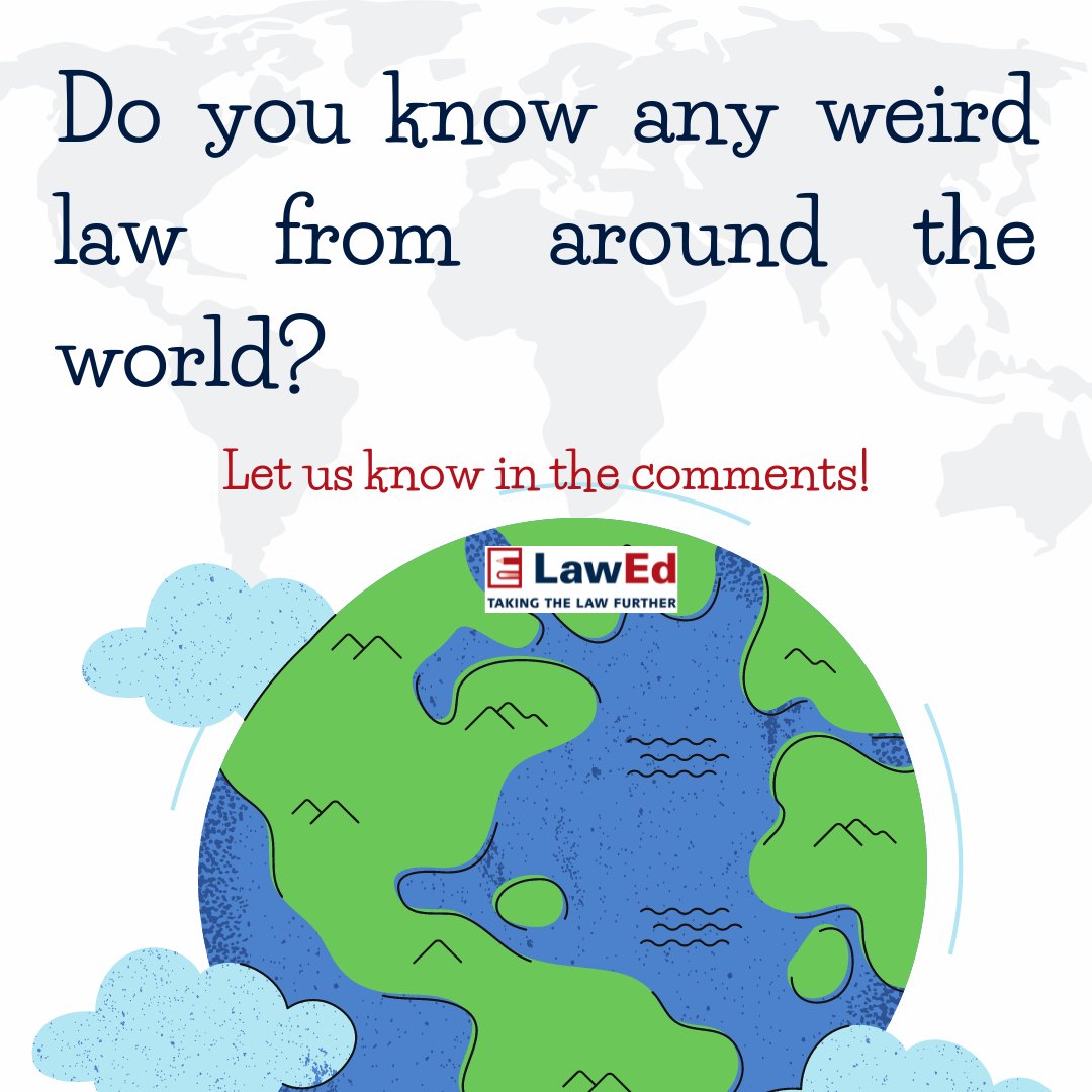 LawEd_ie's tweet photo. The fifth and final weird law that we have to share with you all is from none other than... Ireland ☘️

Did you know this law existed?🤯

#weirdlawsaroundtheworld #Ireland #lawed #law #legalliteracy #wellbeing #secondaryschoool #youthreach #youthgroup #teachersassociation #onsite https://t.co/vDPxZdg1ma