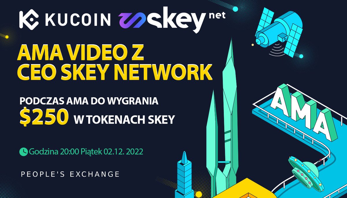 KucoinPoland's tweet photo. 🔥 Już w najbliższy piątek AMA z CEO Skey Network
Czy wartość tokenu Skey osiągnie wyższe poziomy? 
🤑Do zgarnięcia $250 w tokenach Skey!
⏰ 2 grudnia o godzinie 20:00
👨‍💼 CEO Skey Radek Krzycki
AMA na telegramie KuCoin Polska
https://t.co/vG2k2MONiZ https://t.co/huLt3aRomv