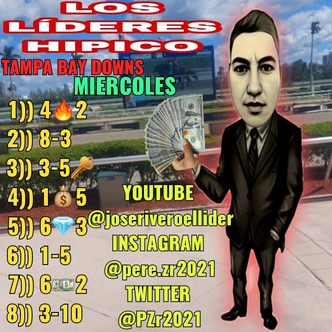 PZr2021's tweet photo. Buenos días hoy por la noche sale el micro informativo de los líderes hipico para la Rinconada no t lo pierdas hoy Menu Tampa Bay Down y Parx Rancing 

#HipismoLaRinconada #hipismo https://t.co/Gte7NYSZxP