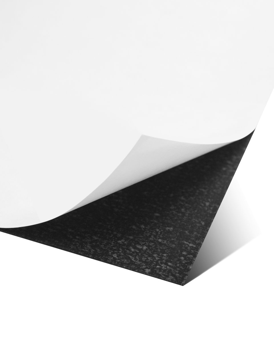 Crisp white text to contrast with this deep black card. Then turned into a self-adhesive stock allowing it to stick any surface with ease.

Production | <a href="/dot_studio_/">Dot Studio</a> 
Paper | Senses Sable Black
Photography | Wigston Paper