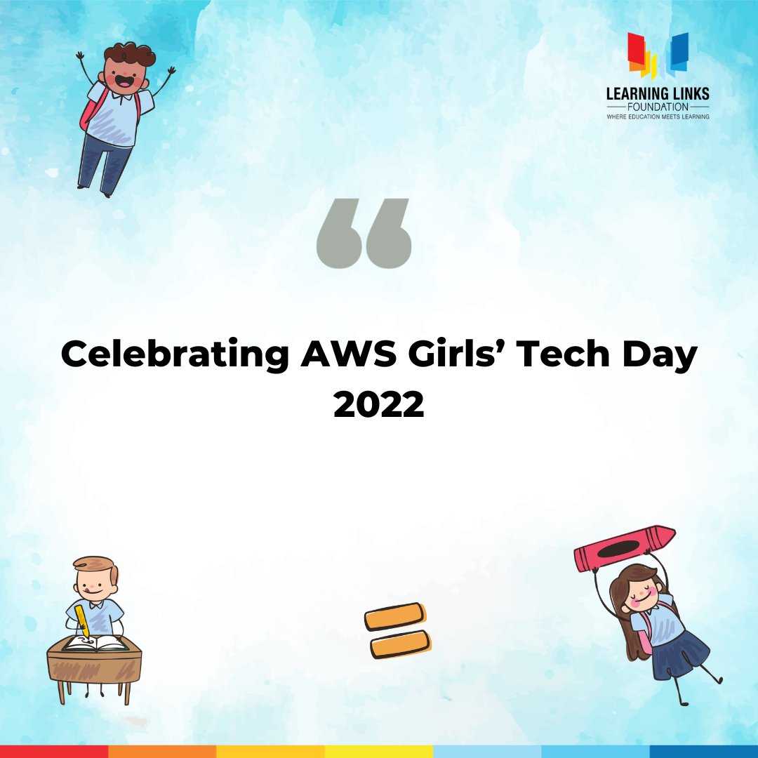 LLF_IN's tweet photo. Here’s how our young girls from Maharashtra and Telangana celebrated AWS Girls’ Tech Day 2022! #AWSInCommunities #LearningLinksFoundation #GTD2022 https://t.co/O6iBwi9GK0