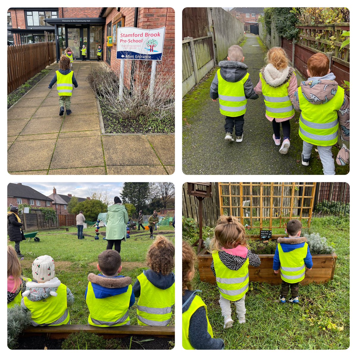 Our last two visits to #broadheath triangle. The children enjoyed watching the volunteers digging over the centre piece. After we tidied up our planter the children agreed it would be exciting to make a fairy garden for nature and fairies to share. #DoYouBelieve ✨🧚‍♀️🧚🏿🧚🏽‍♂️✨