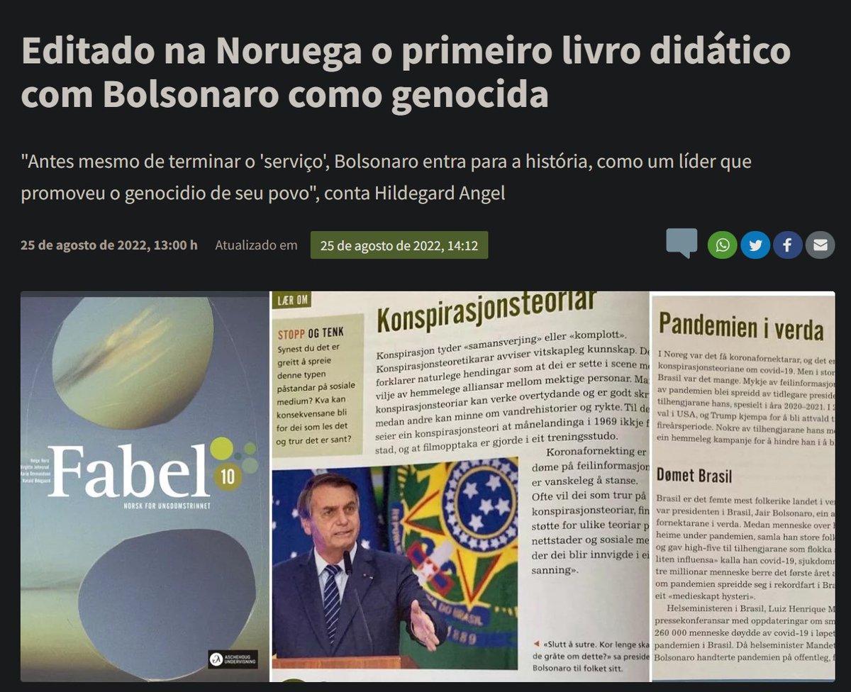 LiloVLOG's tweet photo. E assim eles vão reescrevendo a história até enterrar o passado.

Quem sabe no futuro seja até crime defender o Bolsonaro. https://t.co/SCsjFy6zx7