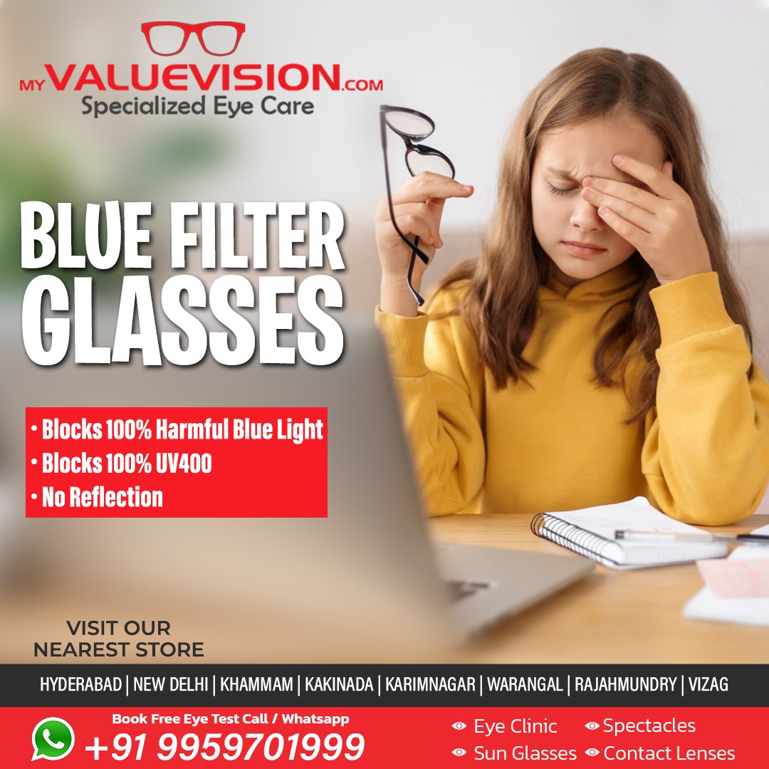 valuevisionhyd's tweet photo. BLUE FILTER GLASSES

1. Blocks 100% Harmful Blue Light
2. Blocks 100% UV400
3. No Reflection

Check out OUR COLLECTION OF FRAMES
VISIT OUR NEAREST STORE
🌐 https://t.co/qzNelVBrZh
📞 Contact: 9959701999
.
.
#myvaluevision #onlineopticalstore #opticalstore #eyeglases #sunglassess https://t.co/4zlZeOTa2g