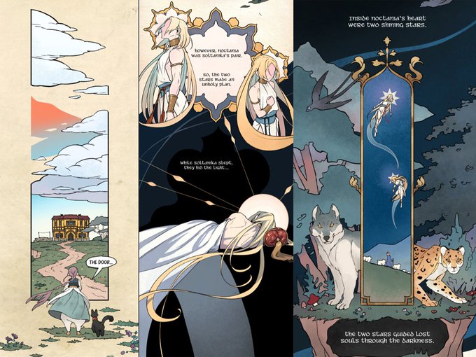 Necesito fuertemente que alguna editorial saque este manhwa en español 😭  Se llama Wait Where the Shooting Star Falls 