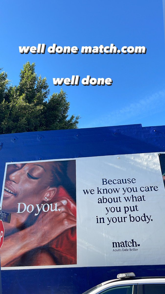 K.tizz 🔮 (@brooklyn_nfts) on Twitter photo The savagery of @match’s recent advertisement strategy is unmatched. Just got an audio ad about putting yourself in therapy before/while dating 👏🏻 👏🏻 and still obsessing over this OOO The savagery of @match’s recent advertisement strategy is unmatched. Just got an audio ad about putting yourself in therapy before/while dating 👏🏻 👏🏻 and still obsessing over this OOO