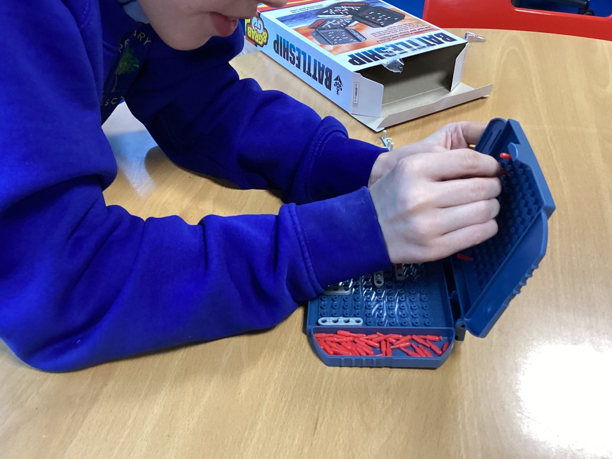 MissPearce22's tweet photo. A great way to practice their co ordinate skills! 💣🚢 #battleships #independentlearners #class19 @tysignprimary https://t.co/lZRt5NLM0n