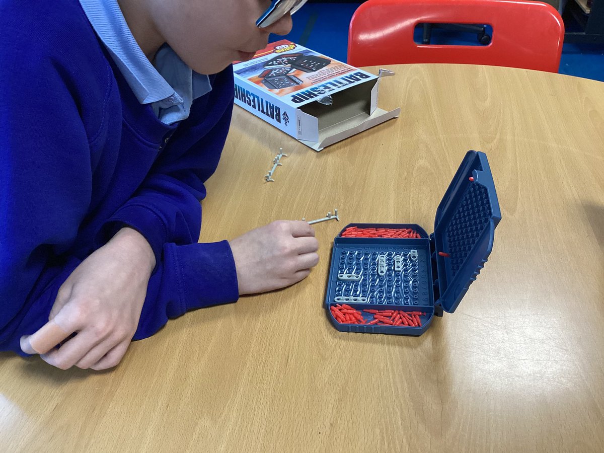 MissPearce22's tweet photo. A great way to practice their co ordinate skills! 💣🚢 #battleships #independentlearners #class19 @tysignprimary https://t.co/lZRt5NLM0n