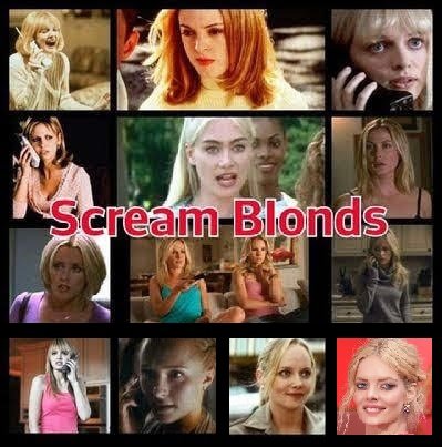 Shout out to my @ScreamMovies blonds @DrewBarrymore @rosemcgowan @imheathergraham @SarahMGellar @portiaderossi @KellyRutherford @JennyMcCarthy @AnnaPaquin #KristenBell @RealBritt_Rob @Aimeeteegarden @haydenpanettier @marleyshelton @Sweaving ❤❤❤