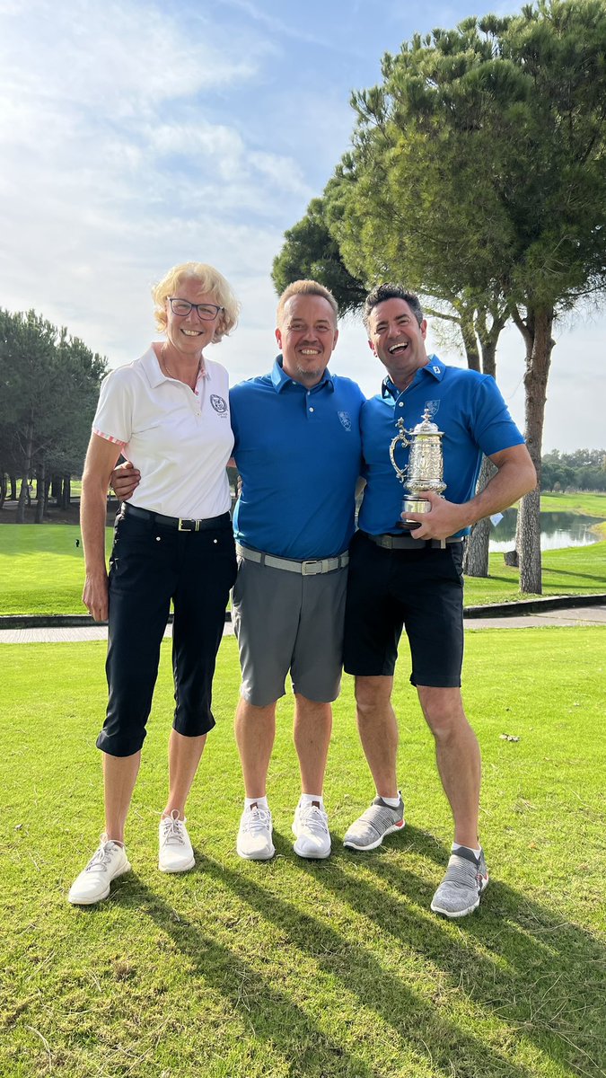 SBennettGolf's tweet photo. Huge congratulations to @darranclark @CaerphillyGolf for their outstanding victory @sjpwealth @ThePGA National Pro-am Final @antalyagolfclub The tough 18th made to look easy, birdie for victory. A fabulous Tournament for our Association, Why wouldn’t you enter for 2023? https://t.co/EwyTsuQYqa
