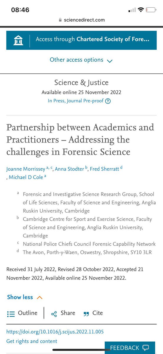 jo morrissey (@jomorrissey1) on Twitter photo Finally got this paper accepted š . The partnership toolkit, which has been informed by this research, and created by FCN education &training workstream will follow shortly <a href="/FCNnetwork/">Forensic Capability Network (FCN)</a> letās work together Finally got this paper accepted š . The partnership toolkit, which has been informed by this research, and created by FCN education &training workstream will follow shortly <a href="/FCNnetwork/">Forensic Capability Network (FCN)</a> letās work together