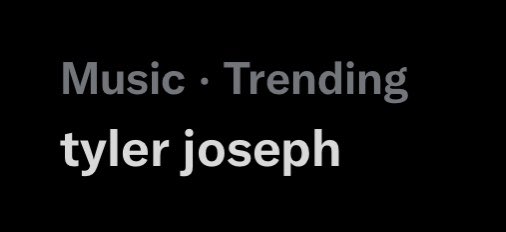 tyler joseph is currently trending because he admitted in a recent post that he’s “excited about the new music he’s been working on”