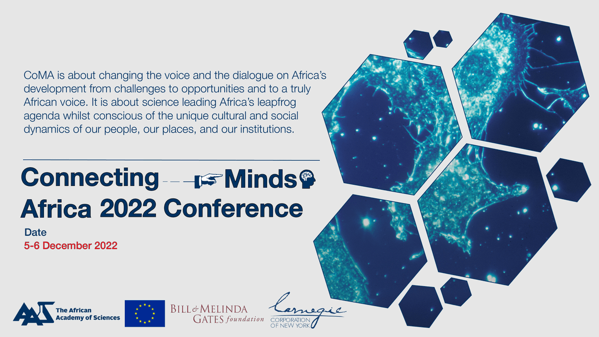 The #ConnectingMindsAfrica conference will convene over 50 bright &amp; ambitious young academics from all over #Africa who are contributing to the development of science that addresses Africa’s needs.
Read more👉bit.ly/3OL561b
<a href="/EU_Partnerships/">EU International Partnerships 🇪🇺</a>
<a href="/gatesfoundation/">Gates Foundation</a>
<a href="/CarnegieCorp/">Carnegie Corporation of New York</a>
