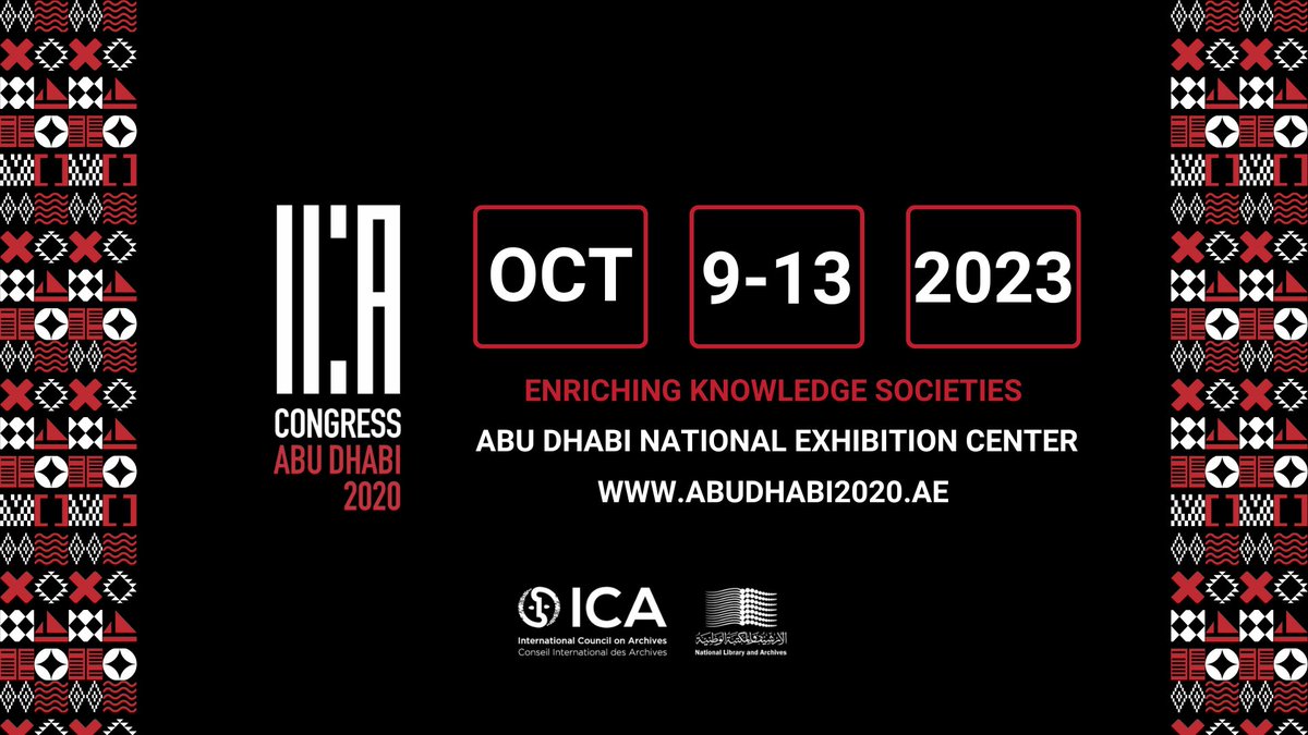 📅 Save the date! We invite you to the #ICACongressAbuDhabi to talk, reflect and debate about our role in #EnrichingKnowledgeSocieties.

@ICAAbuDhabi2020 

Find out more 👇