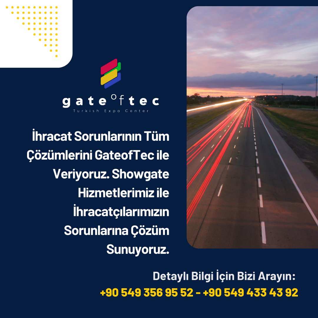 zeynepigeme's tweet photo. Detaylı Bilgi İçin Bizi Arayın  : +90 549 356 95 52 - +90 549 433 43 92
#İhracat #Mikroihracat #Makroihracat #Eihracat #Lojistik #Üretici #Avrupa #Export #İmport #Logistics #Business #Shipping #Cargo #Exporter #Transport #Exporters #Freight  #Exportimport #Turkey #Seafreight https://t.co/cD5HGPEA7X