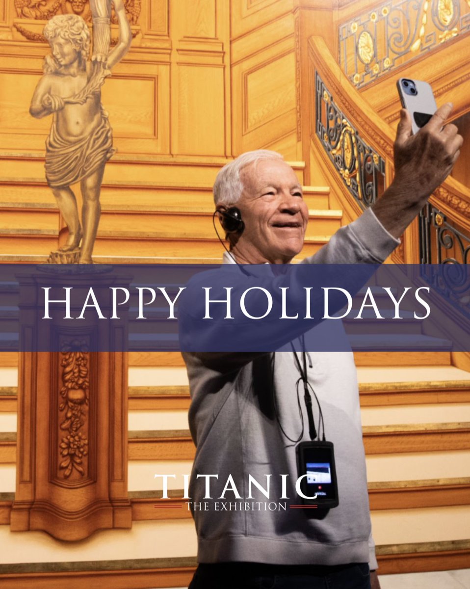 ✨A new year is approaching and with it days to enjoy with family and loved ones. 🚢 Did you know that this upcoming new year also marks the 111th anniversary of the maiden voyage of the Titanic? We, from #TitanicTheExhibition would like to wish you: Happy Holidays!🌠