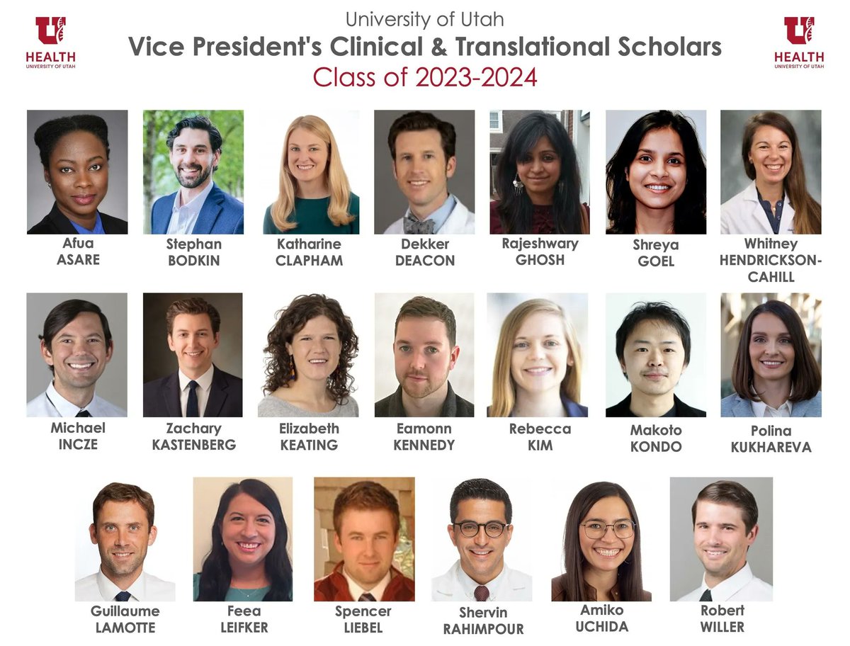 Congratulations to NUIP faculty member Dr. Rajeshwary Ghosh for being selected as one of the 2023-2024 Vice President's Clinical &amp; Translational Scholars! #UImagineMore #UImagineThenDo #UniversityofUtah #UofUHealth