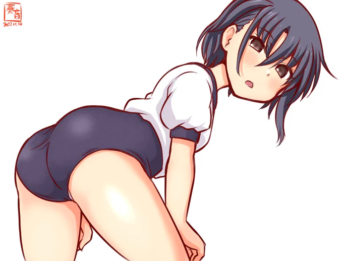 「提督、お待たせしました…。 午前の演習を、いたしましょうか…」※本年最後のブルマとなります#艦これ版真剣お絵描き60分一本勝負_20221130#伊13 