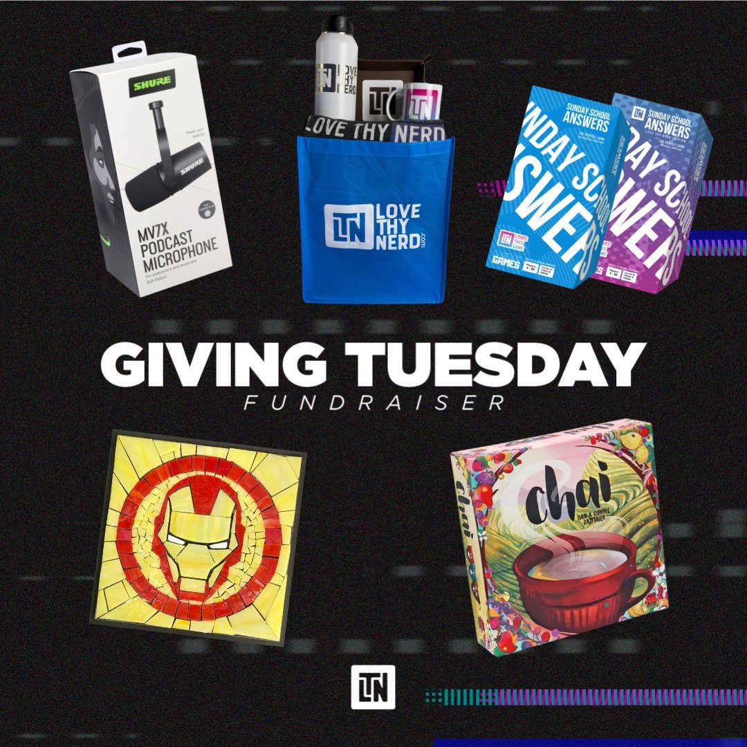 FrostByteIV's tweet photo. It's also the last chance to donate to our Giving Tuesday fundraiser! Every dollar donated launches us further into Nerd-Culture Ministry not to mention an entry for a chance to win some dope prizes! 

https://t.co/ML47j0Rc1u https://t.co/I3wCOQd3Ng