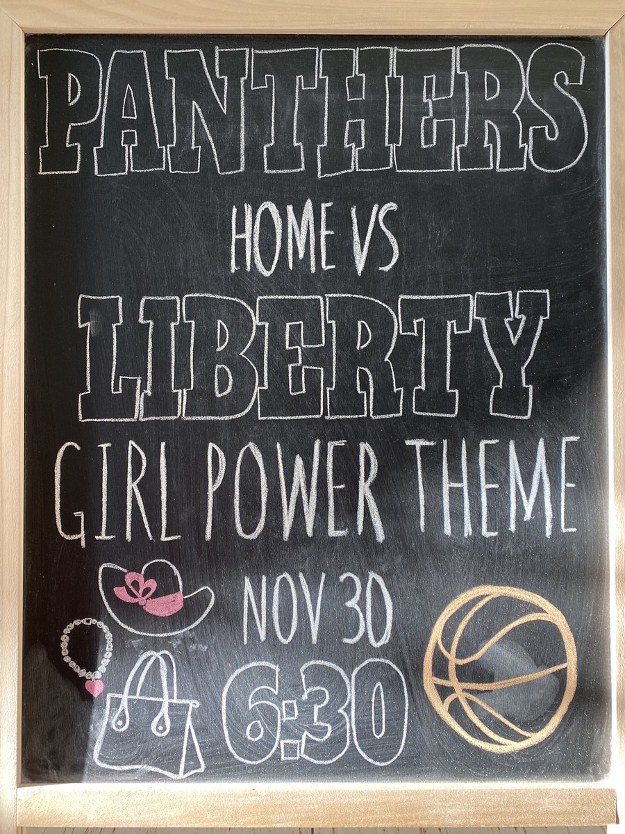 Come out and enjoy Panthers basketball 6:30 tonight at North.  Support our ladies with GIRL POWER theme attire.