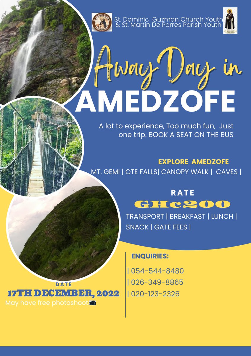 ZiempuoG's tweet photo. Have you registered yourself for the Youth Excursion to AMEDZOFE 2022 yet?
We have 17 days more left to go.
So what are you waiting for??? Join us now.
#THEVOLTAXPERIENCE
#VOLTAFORFUN
#AMEDZOFE22 https://t.co/uiGo8H5Woe