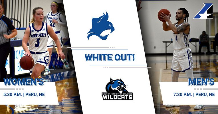 pscbobcats's tweet photo. WHITE OUT
@PSCWomenHoops 
🆚Culver-Stockton
⌚️5:30 p.m.
📌Peru, Neb.
🏟️Al Wheeler Activity Center
📺https://t.co/zOVjoMZYEC
📊https://t.co/gYeVBiMlQq
#ClawsOut | #PeruState155 | #PACKTHEAWAC https://t.co/ujctXUp4aM