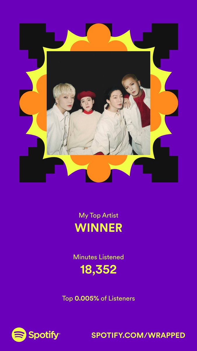 #SpotifyWrapped is here! Who is your TOP ARTIST for this year?! 🤔

#WINNER #위너 <a href="/yginnercircle/">OFFICIAL INNER CIRCLE</a>