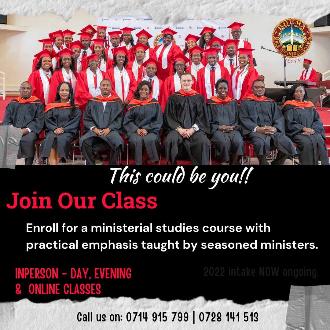 RBTCKenya's tweet photo. Here's your chance to experience us for yourself; Have a real taste of the #RhemaKenya DNA!
Join us at our Nairobi Campus on Saturday, December 3, 9.00am to 12noon for a FREE in-person open day. All are welcome. Register here - https://t.co/zx7HllK21r #InHimRealities  #2023Intake https://t.co/1szMNcwN8B
