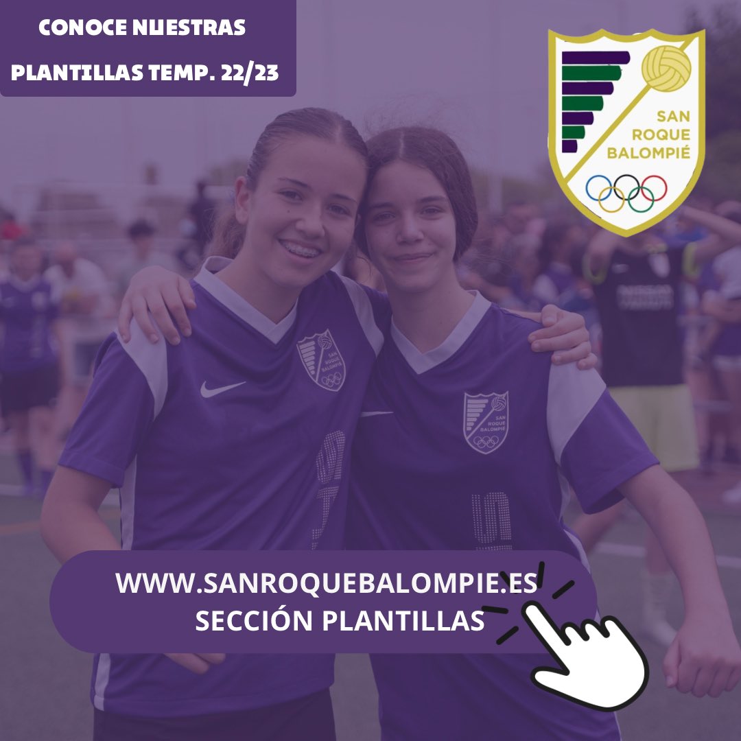 Quieres conocer nuestras plantillas??
Accede  👉: SanroqueBalompie.es - Sección plantillas ! 
#yoquieroyopuedoyoloconsigo 💜💚
#poryparaellas