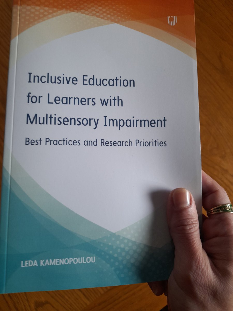 Leda Kamenopoulou (@kamenopoulou) on Twitter photo Finally holding my new book, I am so happy!! 🤩🤩
#Deafblindness
#InclusiveEducation
#AllMeansAll
<a href="/OpenUniPress/">Open University Press</a> @E_Christie_ Finally holding my new book, I am so happy!! 🤩🤩
#Deafblindness
#InclusiveEducation
#AllMeansAll
<a href="/OpenUniPress/">Open University Press</a> @E_Christie_