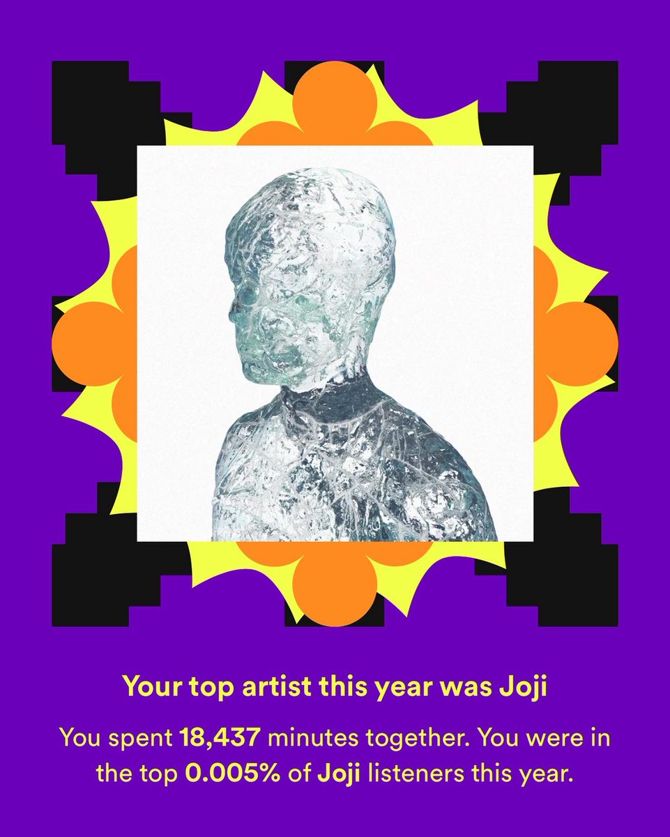 how could it not be you though. my savior, joji. i love joji and another year of joji top artist.