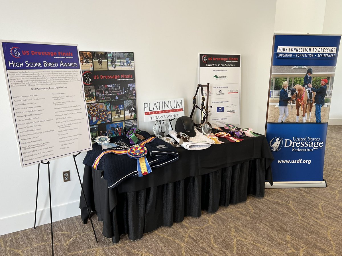 USDF's tweet photo. Welcome to the 2022 Adequan®/USDF Annual Convention! We are thrilled to welcome members from all over the US to Lexington, KY for the week! This year, our theme is “Take the Reins” as we encourage our members to let their voices be heard as we plan for the future.
#USDFConv https://t.co/OJl9RBrhy6