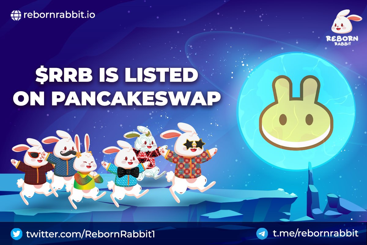 RebornRabbit1's tweet photo. 📣📣REBORN RABBIT IS NOW LISTED ON PANCAKESWAP🔥
 
We are delighted to announce that $RBR is now officially available for trading on PancakeSwap .

⚠️ SMART CONTRACT: 0x914CBe01531B331f7b9035Ab9a7D1D1e29E4A18f

⚠️ BUY NOW AT: https://t.co/6LxjTCHamD https://t.co/IxQKGtYF9l
