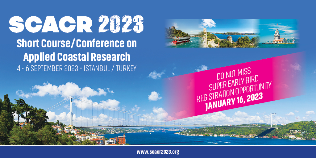 scacr2023's tweet photo. DON'T MISS THE SUPER EARLY BIRD REGISTRATION OPPORTUNITY...

Deadline: January 16, 2023

Join us! For more information and register: secretariat@scacr2023.org

#scacr2023 #climatechange #coastalengineering #oceanography #geology #ecology #Environment #coastalmanagement https://t.co/5eBgeFmRR5