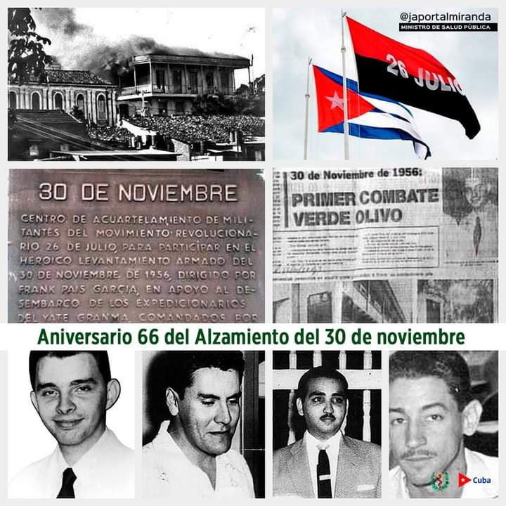 MaritzaANAP's tweet photo. Cuba vive hoy el 66 Aniversario del Alzamiento del 30 de noviembre.# Cuba vive en su historia y vivirá siempre. Hoy somos continuidad de aquel importante acontecimiento. https://t.co/z7oIrWjYxS