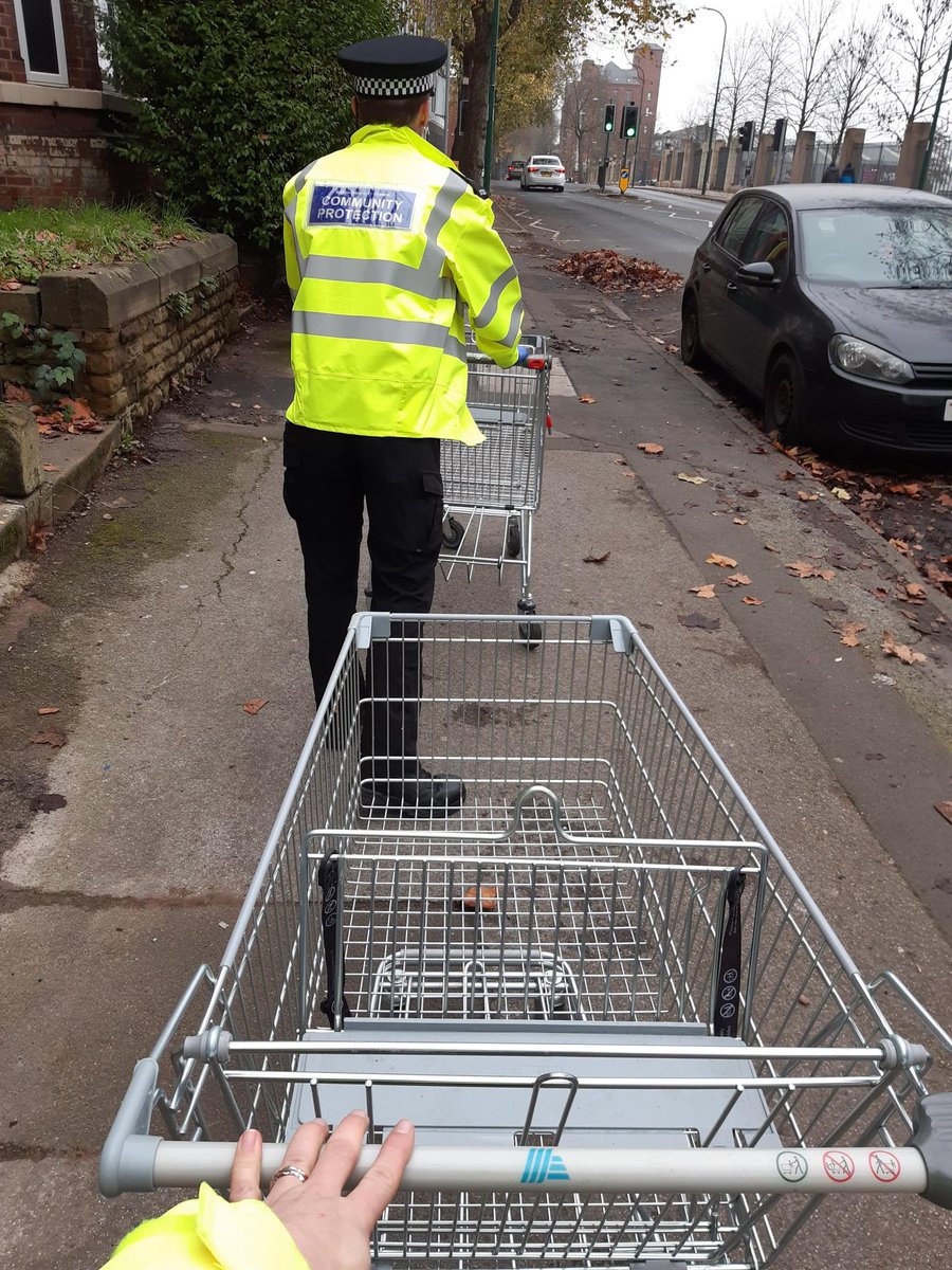 How it started ➡️ How it's going 🛒 Please don't abuse shopping Trolleys, flytipping them is an offence and you will be issued with a fixed penalty notice if caught. These two strays were walked by to <a href="/AldiUK/">Aldi Stores UK</a> by our Hyson Green CPO's and waste cleared. #cleaner